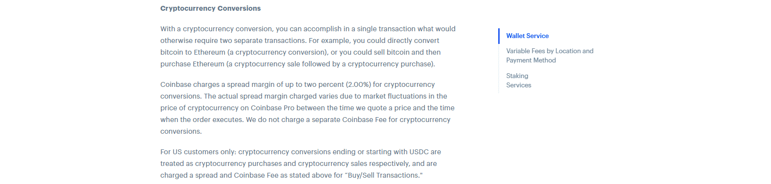 Coinbase Review conversion rate mark up